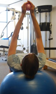 Girl performing core exercise at Mawson Lakes Physiotherapy