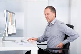 Office chair can cause back pain and hip pain